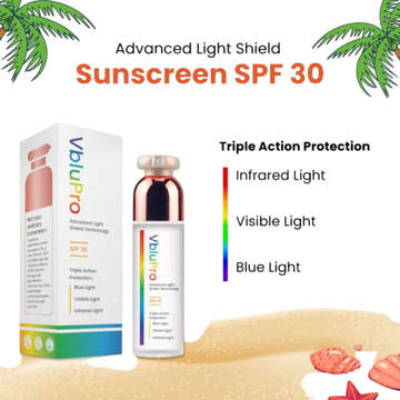 VbluPro Advanced Light Shield Sunscreen SPF 30, 30gm