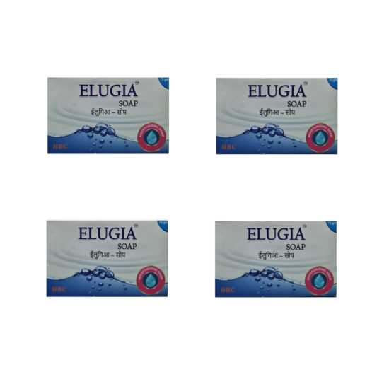 Elugia Moisturizing Soap 75gm,  PACK of 4