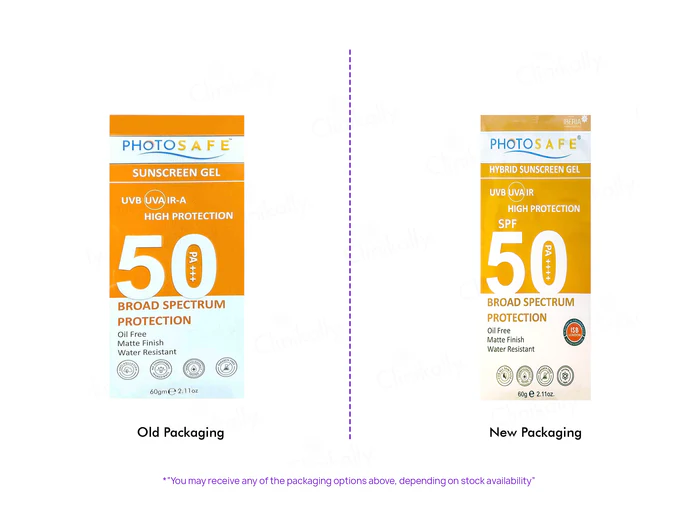 Photosafe Hybrid Broad Spectrum Sunscreen Gel SPF 50+++, 60gm