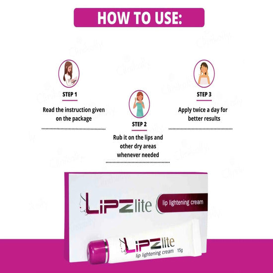 Lipzlite Lip Lightening Cream, 15gm