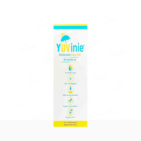 Yuvinie Sunscreen Aqua Gel SPF 30 PA+++ 50gm,