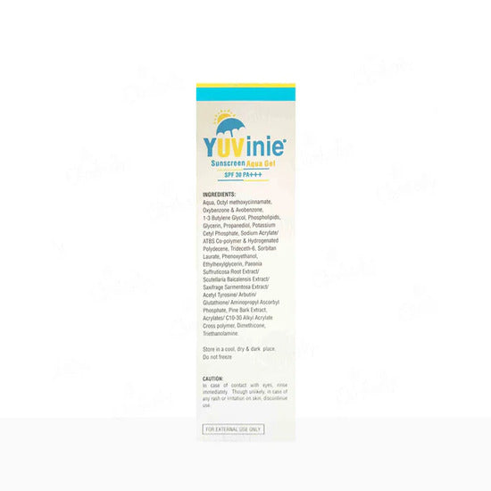 Yuvinie Sunscreen Aqua Gel SPF 30 PA+++ 50gm,