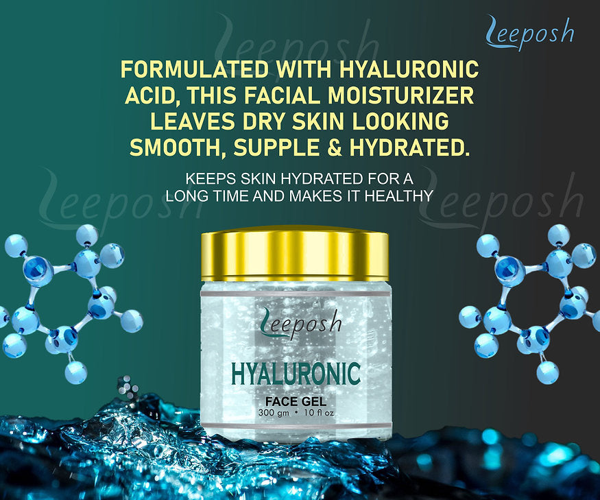 Cosderma Leeposh Hyaluronic Acid Gel Cream Anti ageing Hydrating Gel Anti ageing Gel, 300gm