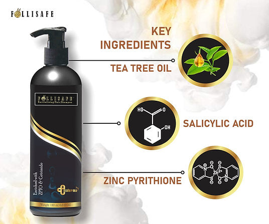 Follisafe hair shampoo Antidandruff Shampoo Zinc PCA, 180ml