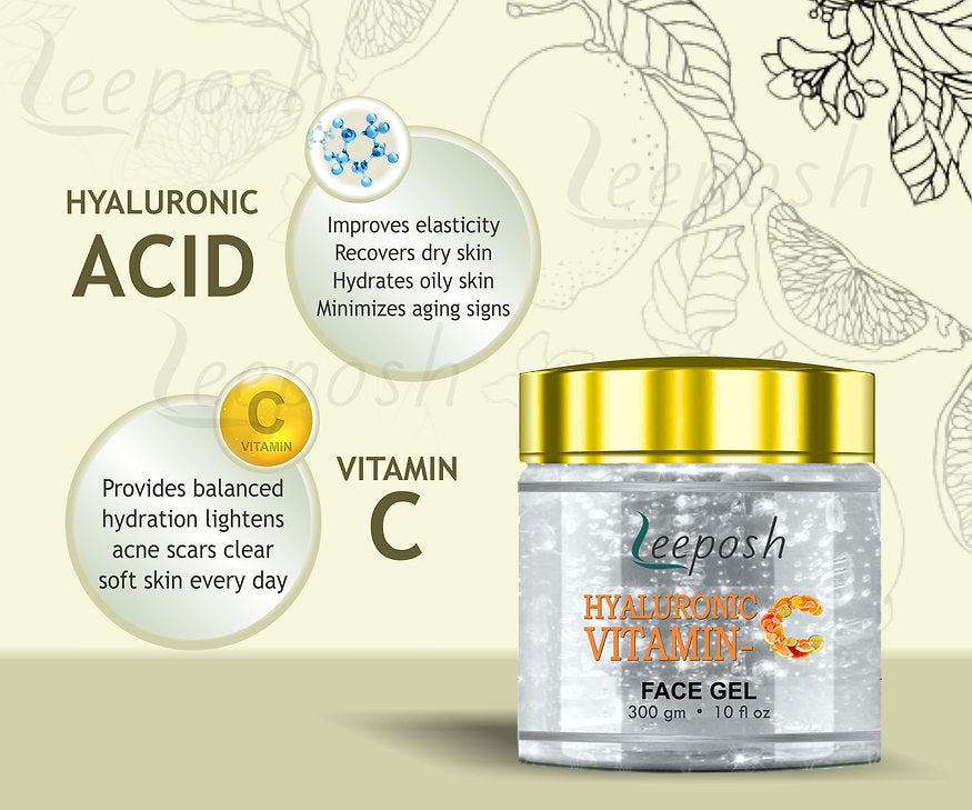 Cosderma Leeposh Hyaluronic Vitamin C Face gel, 300gm