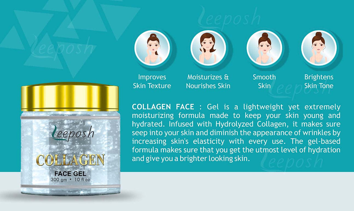 Cosderma Leeposh  Collagen Face Gel Cream, 300Gm