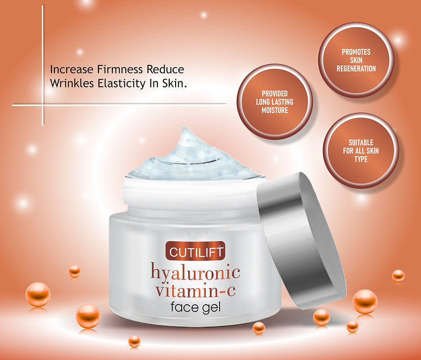 Cutilift Hyaluronic Vitamin-C Face Gel, 50gm