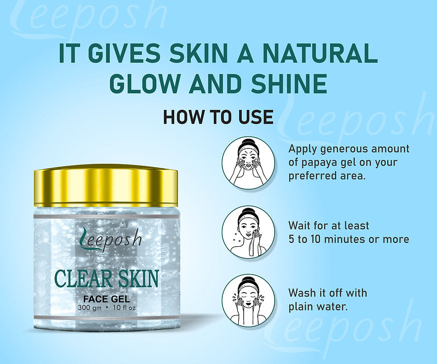 Cosderma Leeposh Tea Tree Acne Face Gel For oily to normal skin 300 gm