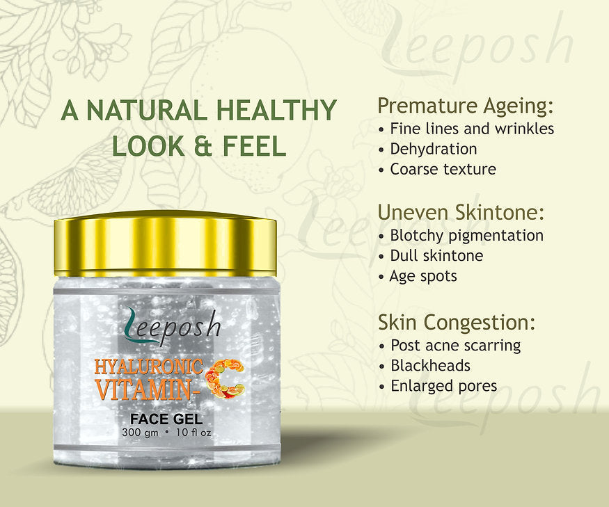 Cosderma Leeposh Hyaluronic Vitamin C Face gel, 300gm