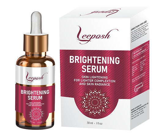 Cosderma Leeposh 5% Alpha Arbutin Skin Brightening Serum for Brightening Pigmentation Blemishes, Dark Spots, 30ml