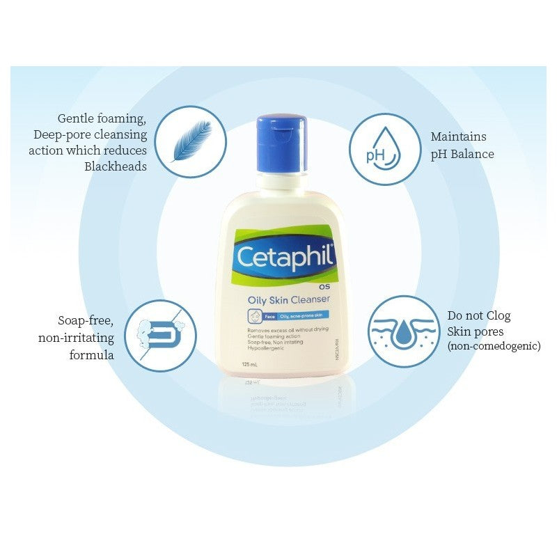 Cetaphil Oily Skin Cleanser, 125ml