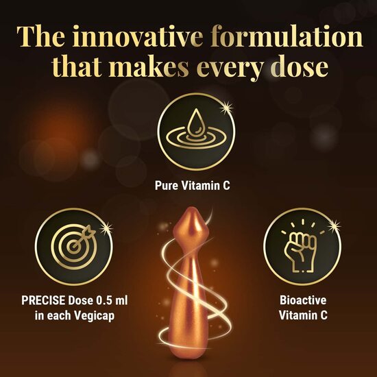 Revibra C10 Pure Vitamin C Cream, 28 Vegicaps of 0.5 ml each