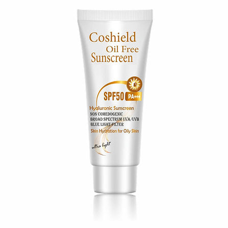 Coshield Oil-Free Hyaluronic Sunscreen SPF50 PA+++ | Formula for Oily Skin, 50ml