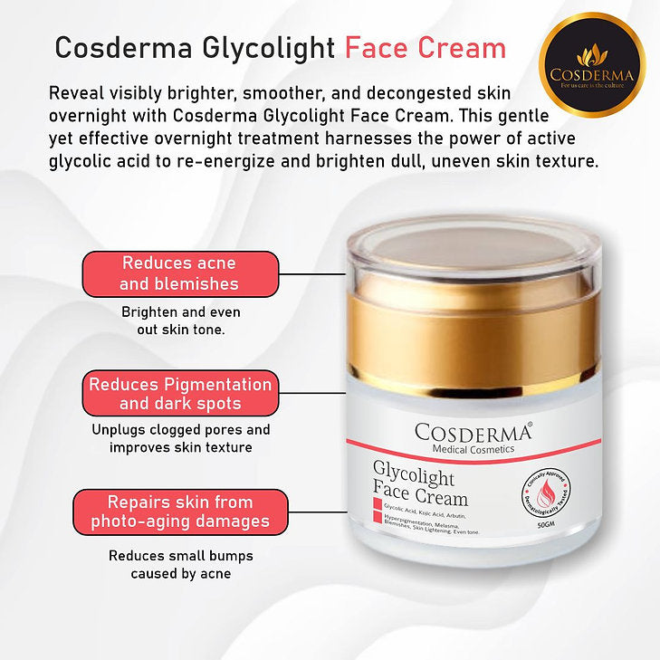 Cosderma Glycolight Face Cream, 50gm