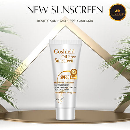 Coshield Oil-Free Hyaluronic Sunscreen SPF50 PA+++ | Formula for Oily Skin, 50ml