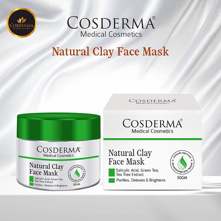 Cosderma Natural Clay Face Mask, 50gm