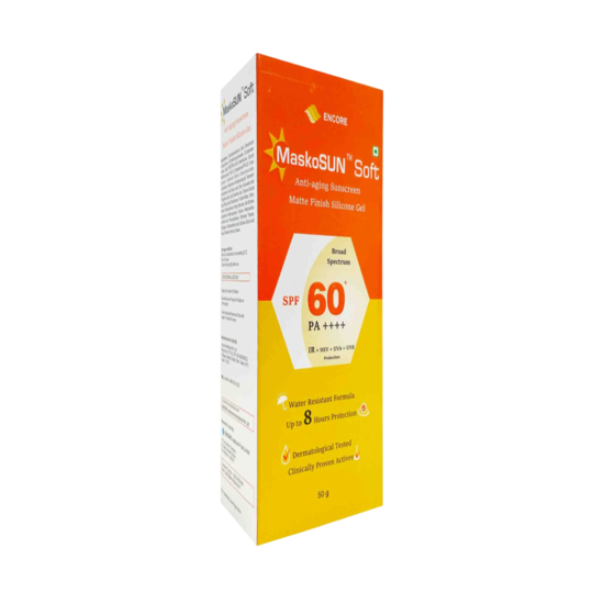 Maskosun Soft Anti-aging Sunscreen Gel SPF 60+ PA++++ 50gm