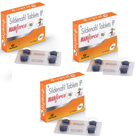 Manforce Caps 100mg 1 x 4 Tab