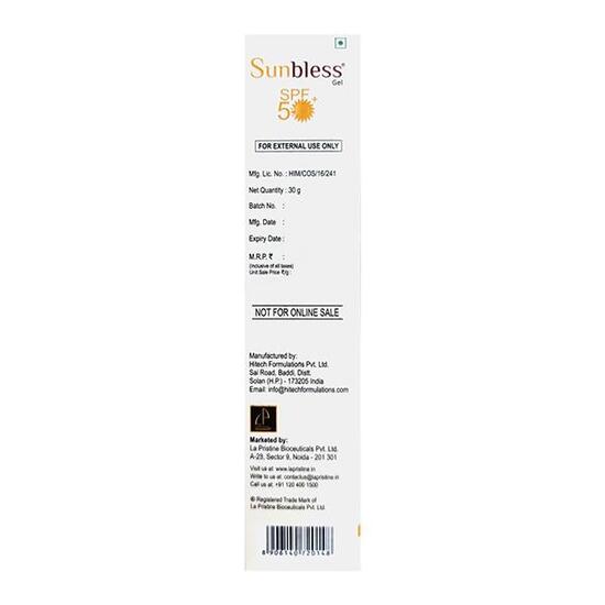 Sunbless Silicone Sunscreen Gel SPF 50+, 30gm