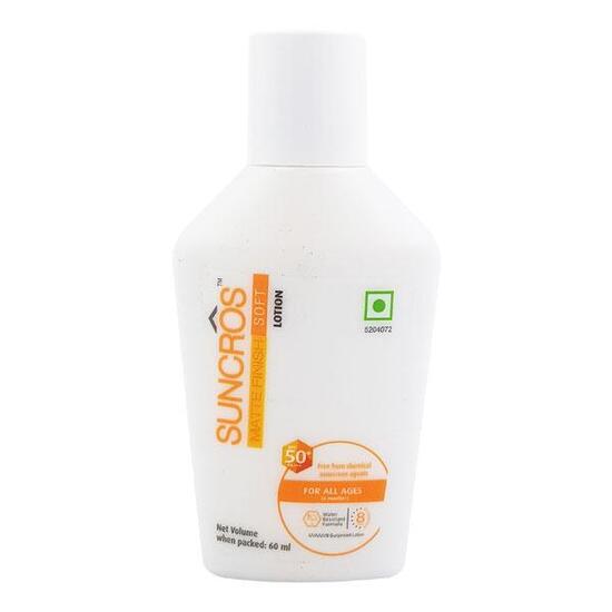 Suncros Matte Finish Soft Lotion 50+, 60ml