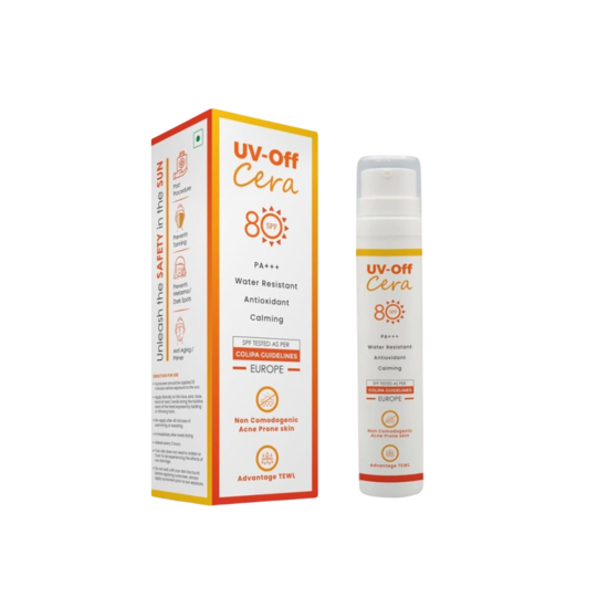 UV OFF CERA Sunscreen SPF 80, 50gm