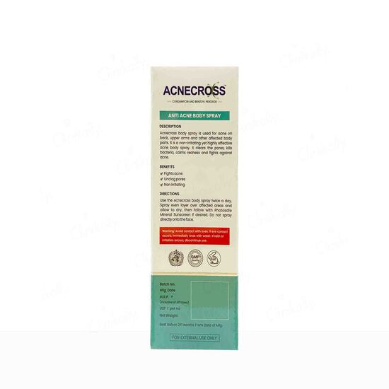 Acnecross Anti Acne Body Spray,